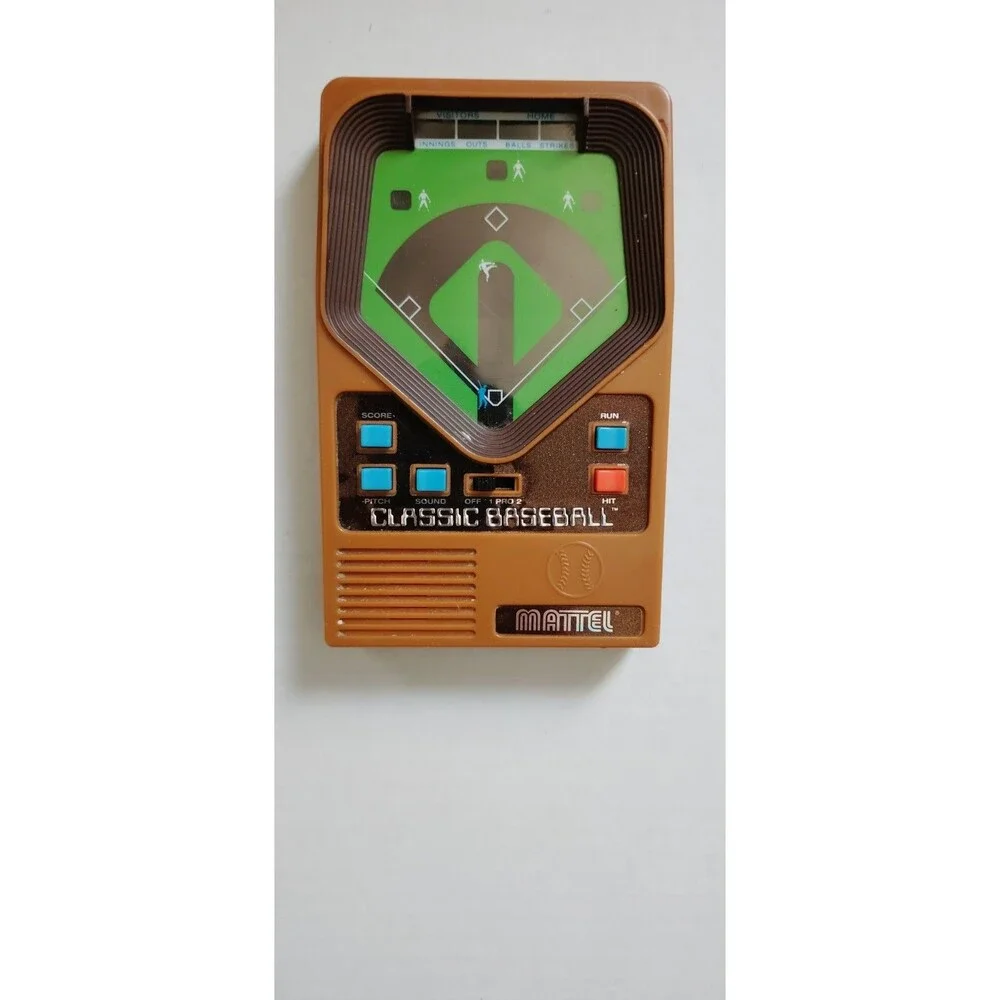 Vintage Mattle Classic Baseball Handheld Game 2001 Tested Works